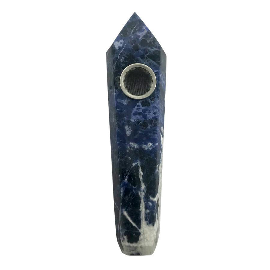 Sodalite Crystal Hand Pipe