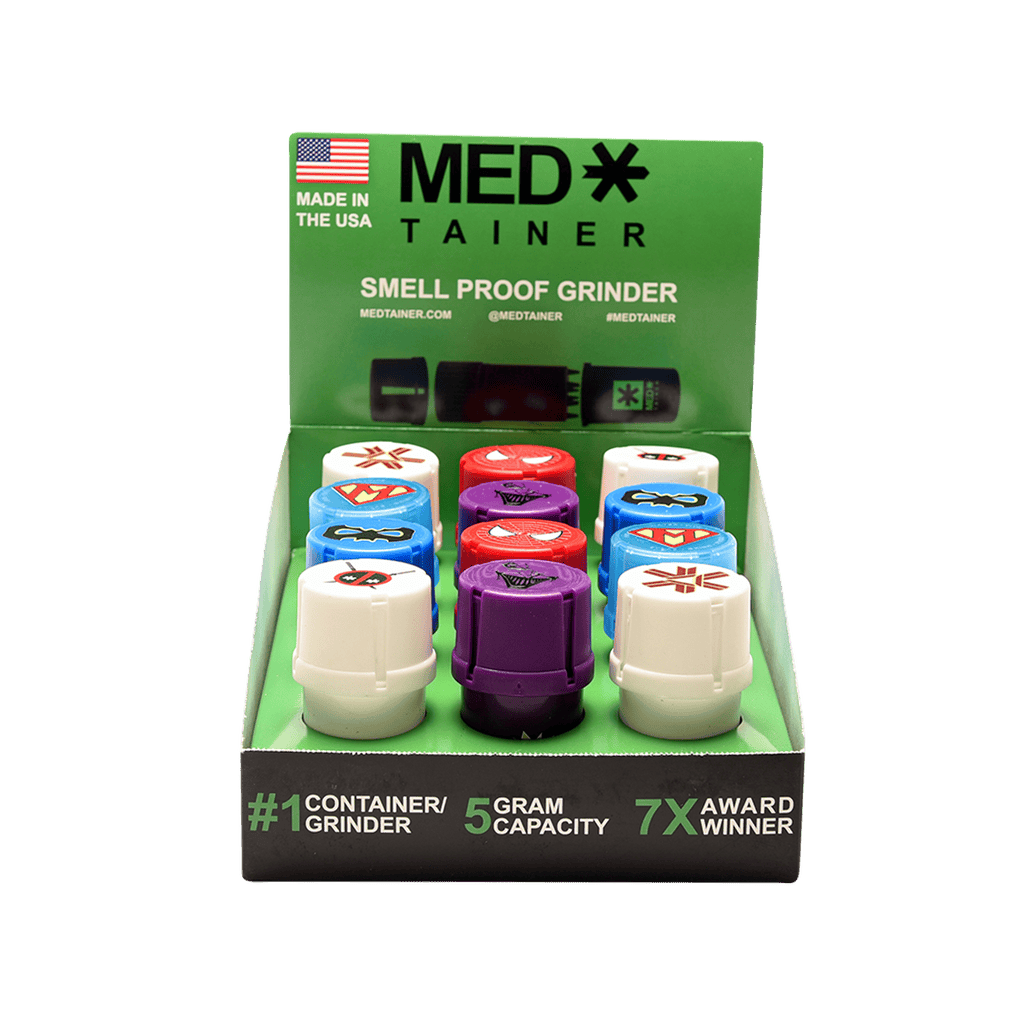 Smoke Arsenal - Medtainer 3pc Grinder - Assorted Colours