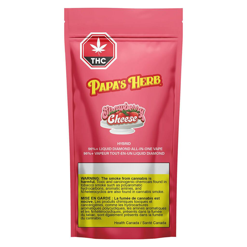 Papa's Herb - Strawberry Cheesecake Liquid Diamond Disposable - 0.95g