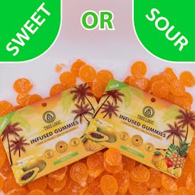 Sour Tropical Blast | 100mg | Tree Logic Gummies