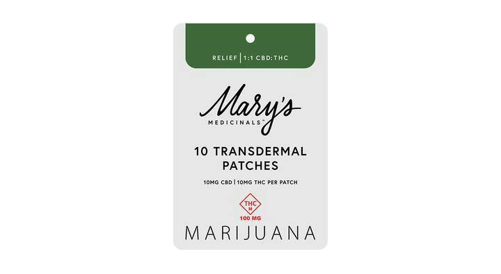 Relief | 1:1 CBD:THC | Transdermal Patches 100mg (10ct)