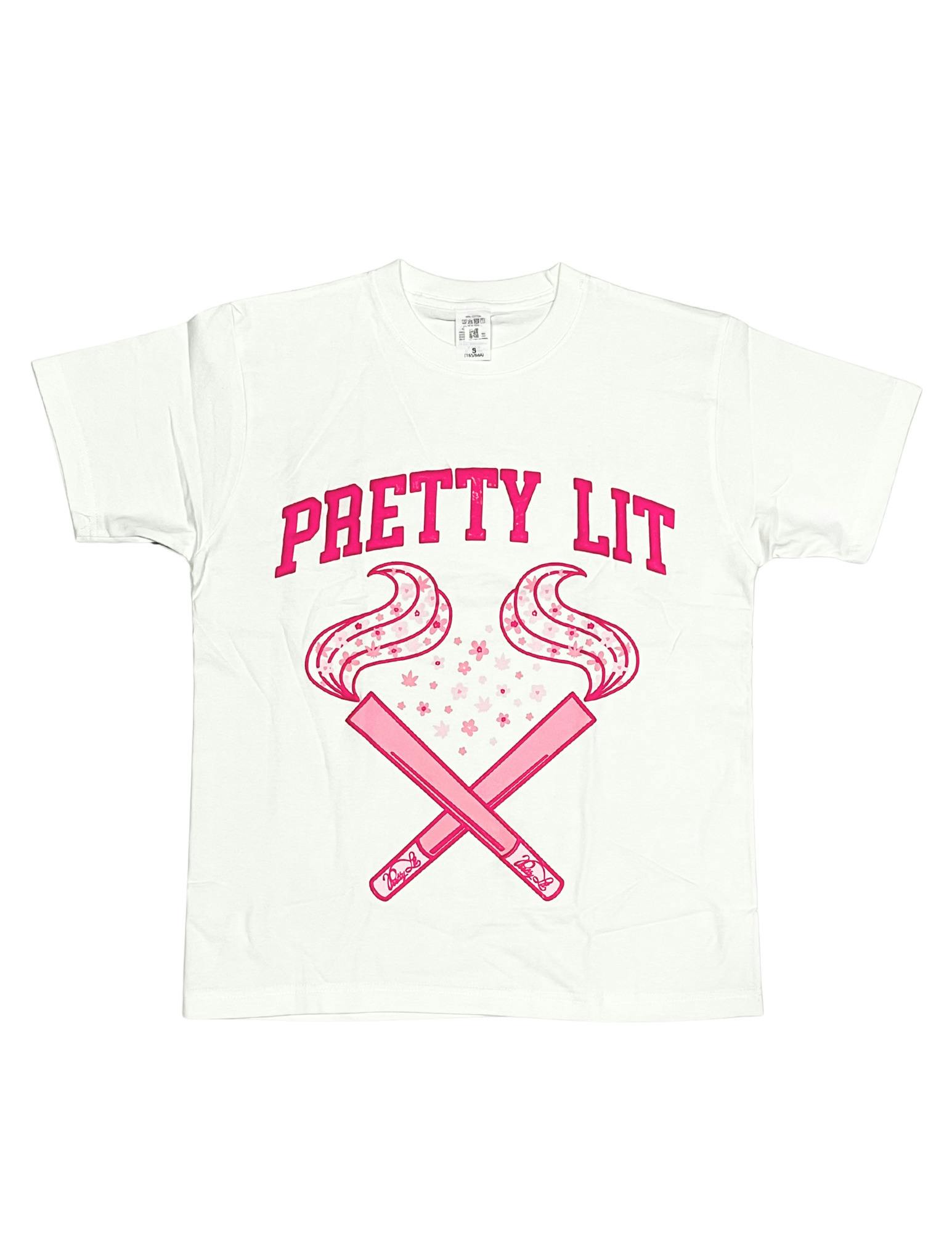 PRETTY LIT T-SHIRT WHITE MEDIUM