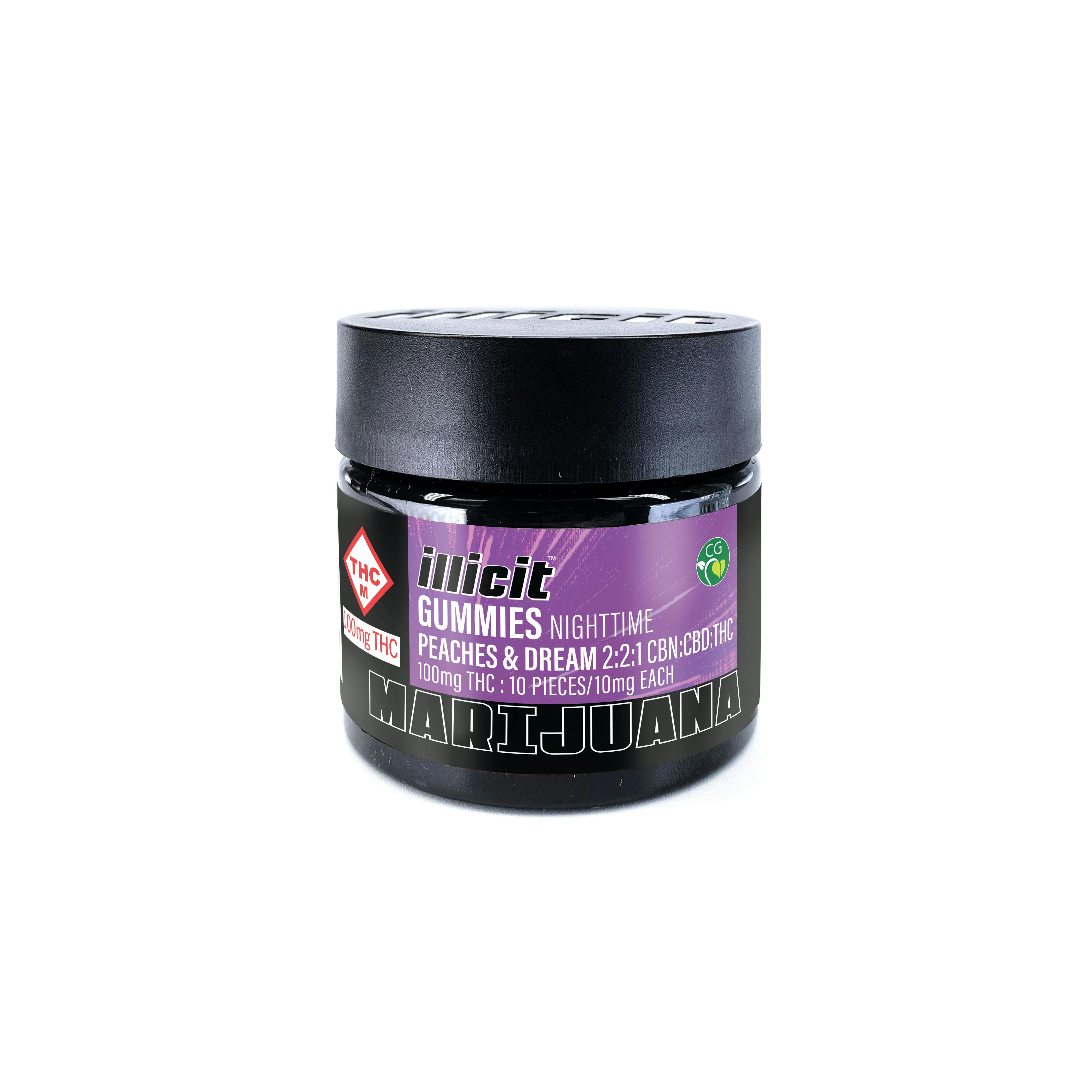 Peaches & Dream | Nighttime 2:2:1 CBN:CBD:THC | Gummies