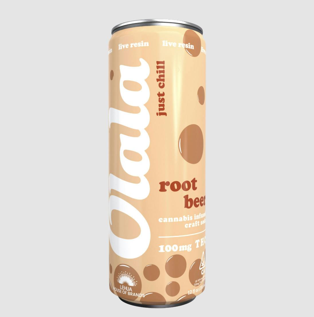 Root Beer [H] | 100mg 12oz Live Resin Soda Beverage | Olala at Hot Box Dispensary