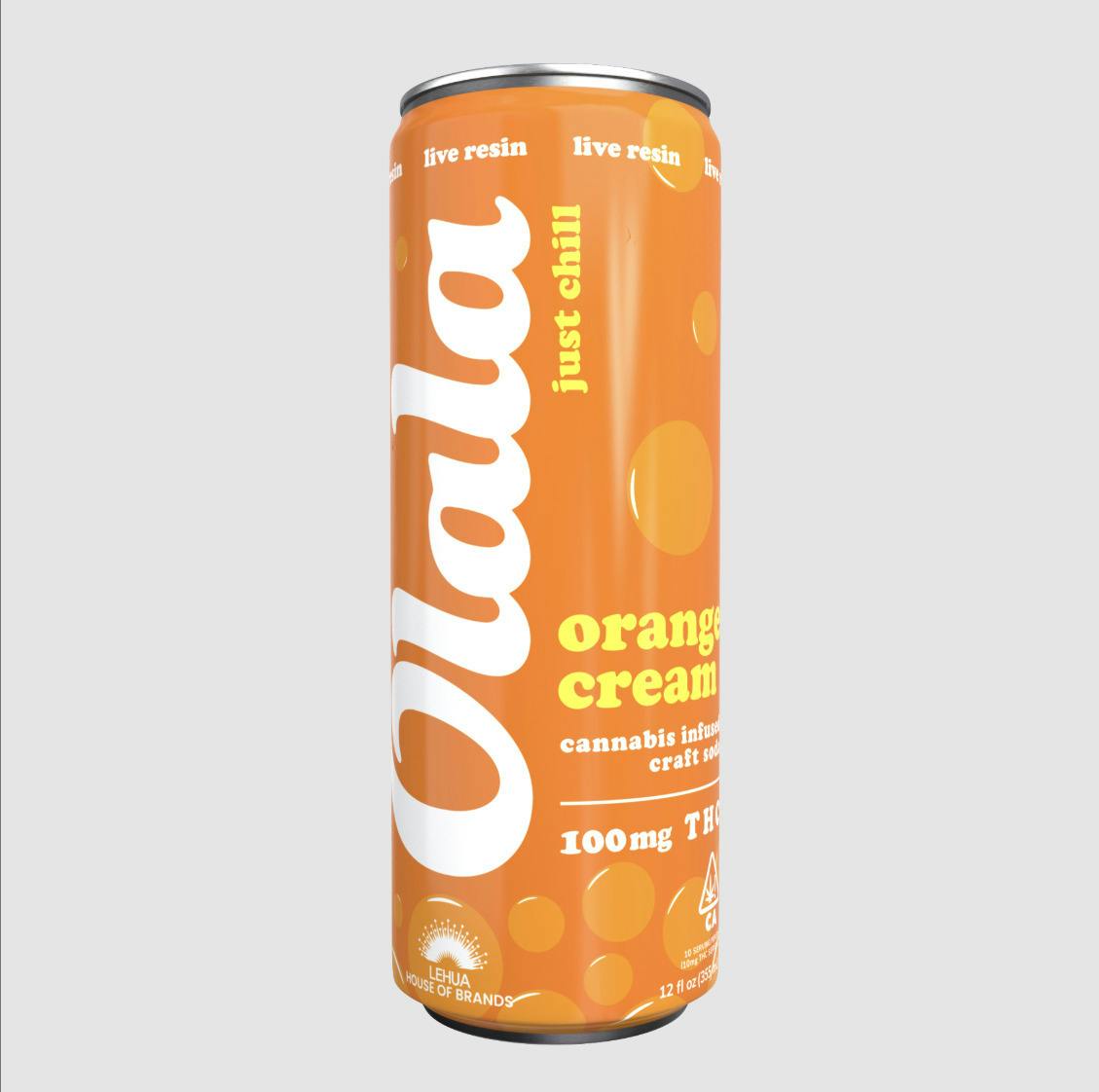 Orange Cream [H] | 100mg 12oz Live Resin Soda Beverage | Olala at Hot Box Dispensary