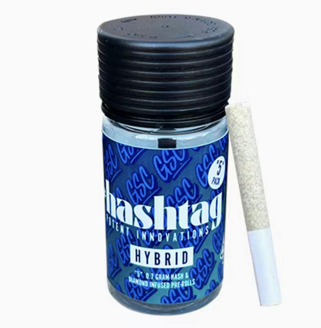 GSC [H] | 3.5g (5pk) Infused Pre-Roll Multipack | #Hashtag