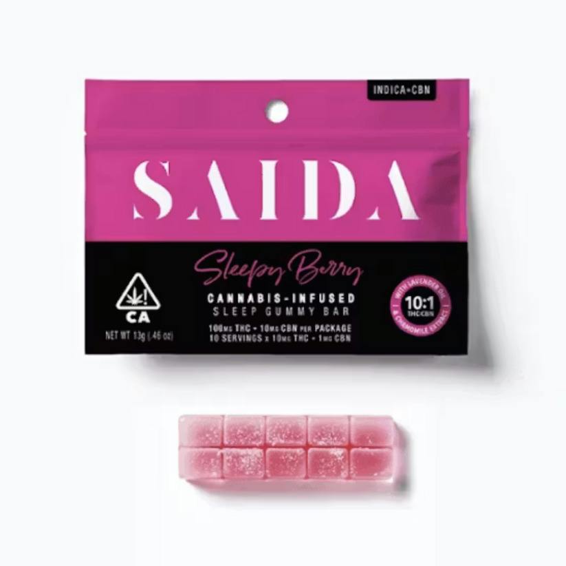 Sleepy Berry [I] | 100MG 10:1 THC:CBN Single Gummy | Saida at Hot Box Dispensary