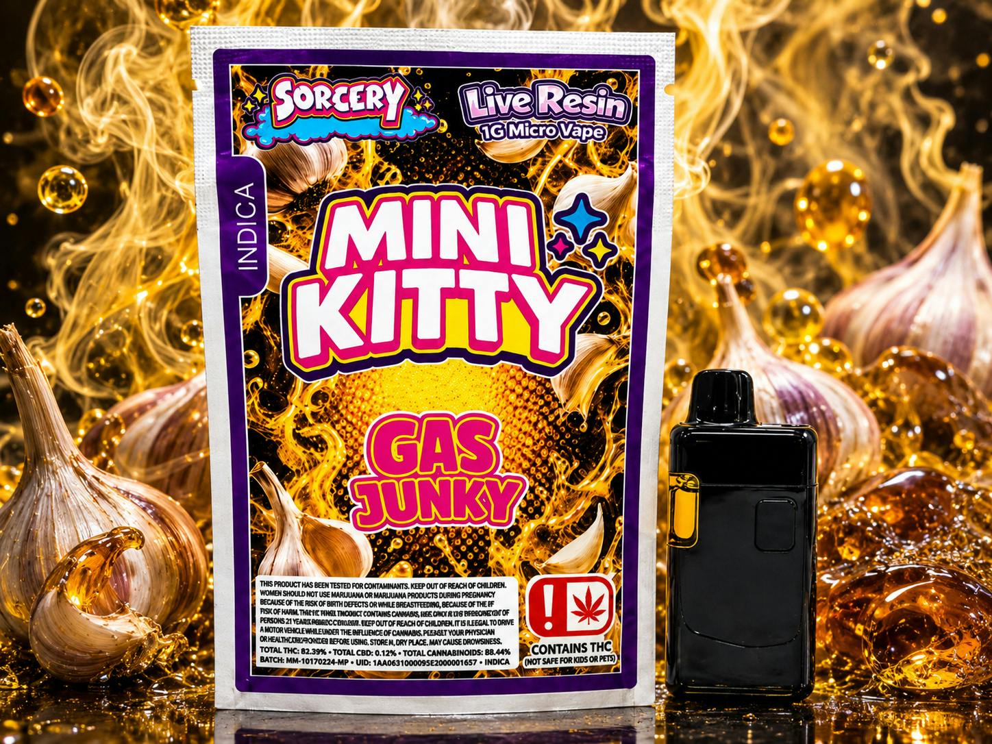 Sorcery - Gas Junky - Mini Kitty - Live Resin Disposable - 1g