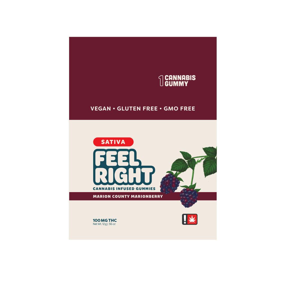 Marionberry - Sativa - 100mg - 1 Pack Gummy