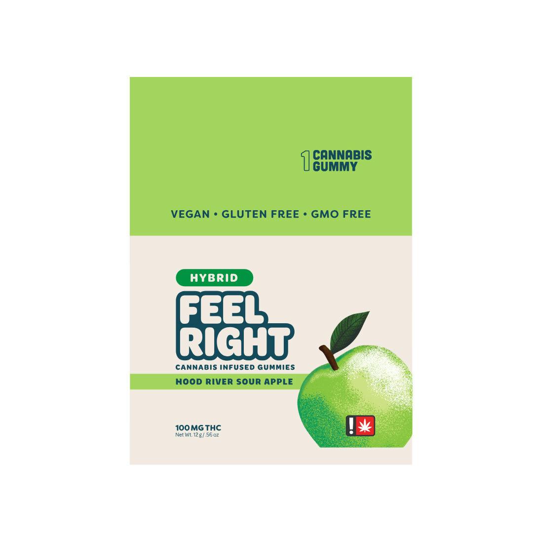 Sour Apple - Hybrid - 100mg - 1 Pack Gummy