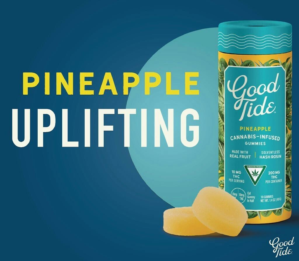Good Tide - Gummies - 200mg Hash Rosin - Pineapple - Uplifting