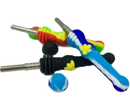 14mm Silicone Dab Straw with Honey Bee