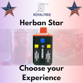 Herban Star - Fizzy Pops - Indica/Sativa - Disposable Vape - 6g