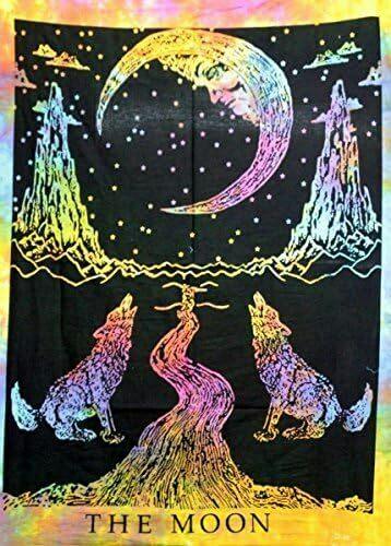 Tatot "The Moon" Tapestry - Multicolor - 31" x 44.5"
