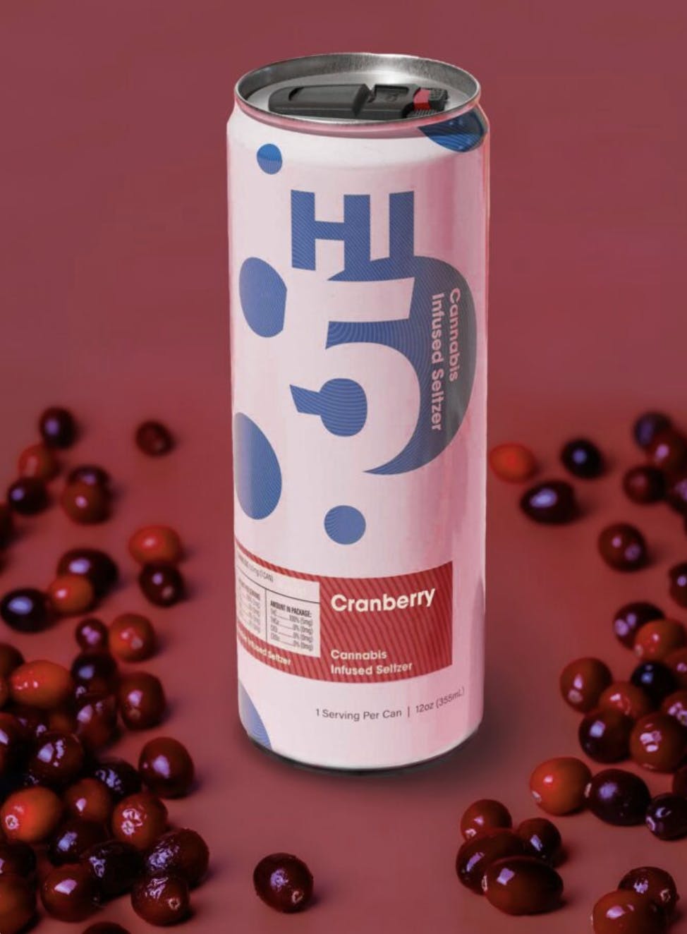 Hi5 | Cranberry Lime| 5mg Seltzer at Seaside Cannabis Company | Best Dispensary on Cape Cod