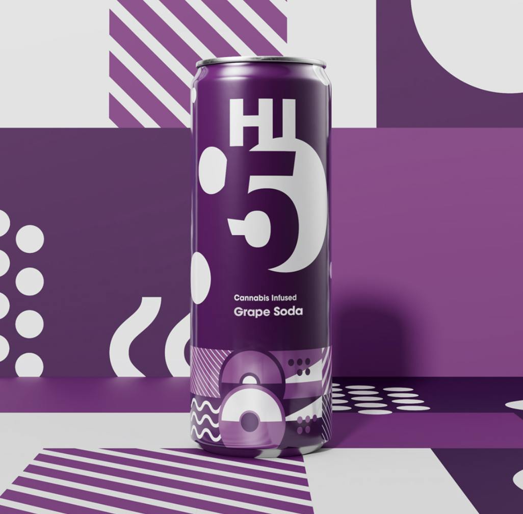 Hi5 | Grape Soda | 5mg Soda at Seaside Cannabis Company | Best Dispensary on Cape Cod