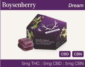 Wyld | Boysenberry 1:1:1 (THC:CBD:CBN) | 100mg THC 100mg CBD 100mg CBN