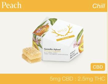 Wyld | Peach 2:1 (CBD) | 50mg THC 100mg CBD