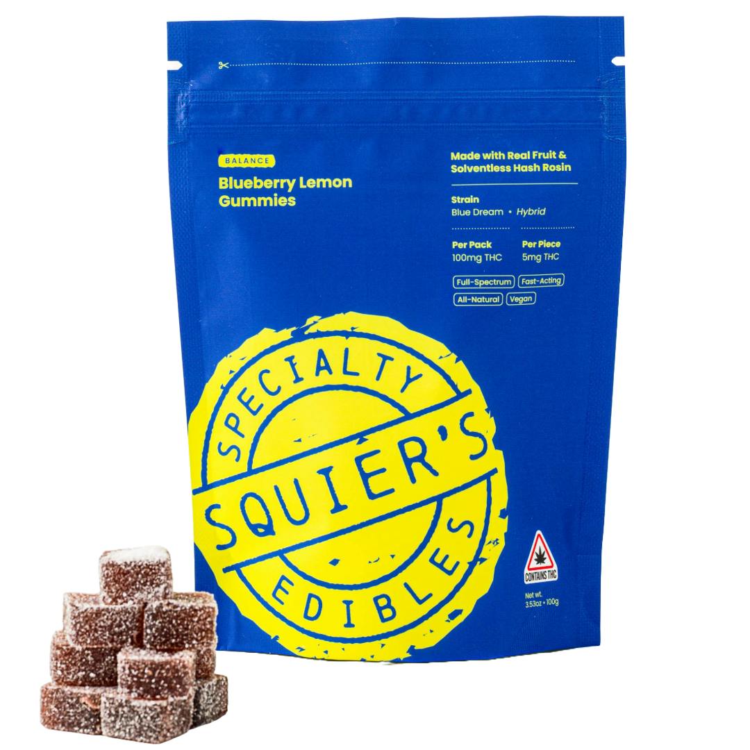Squier's | Blueberry Lemon Bliss | 100mg Rosin Gummies