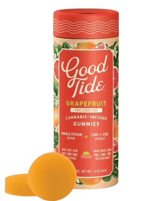 Good Tide | Grapefruit 1:1:1 | 100mg Live Rosin Gummies
