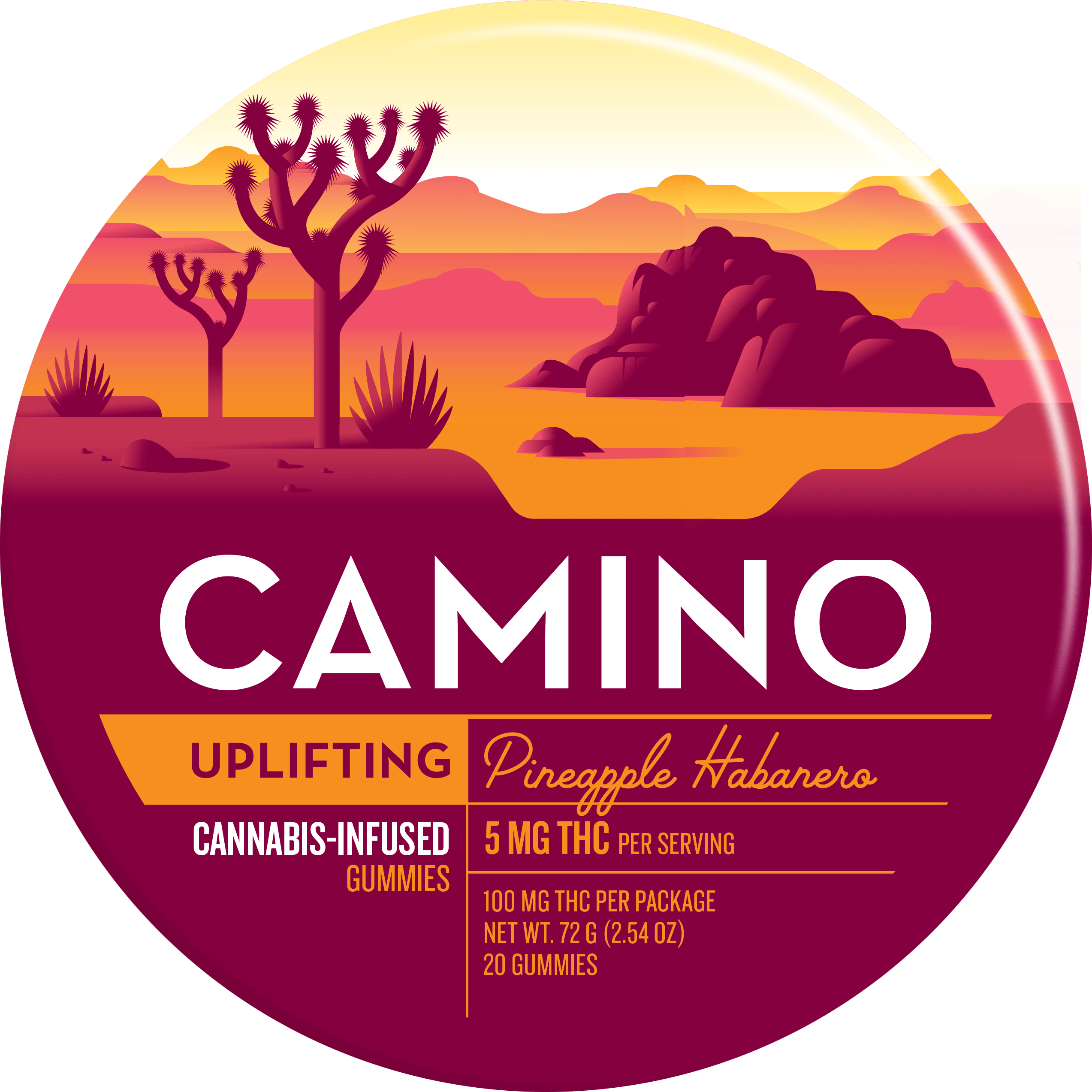 Camino | Pineapple Habenero | 100mg Gummies