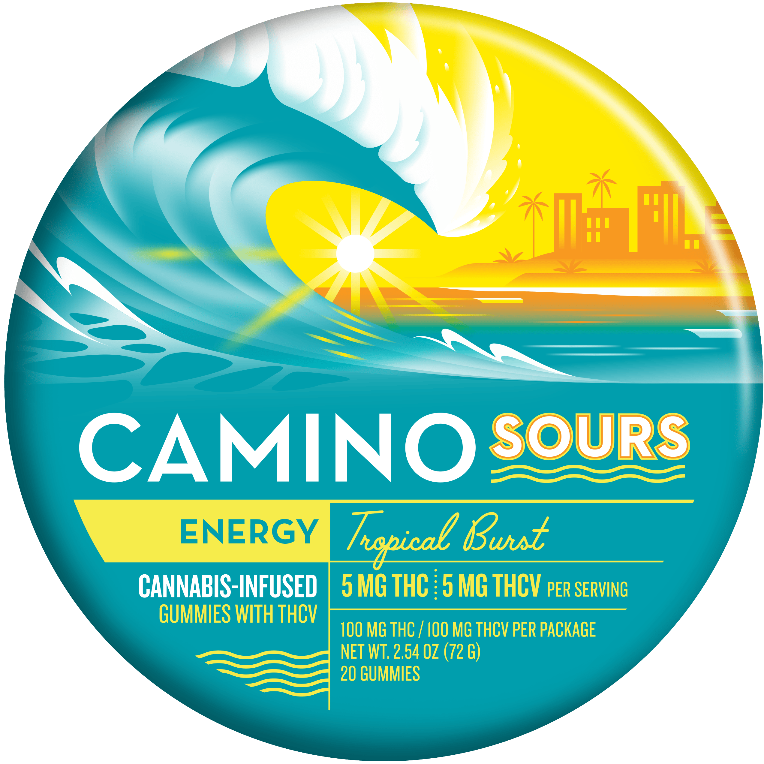 Camino Sours | Tropical Burst | 100mg Gummies