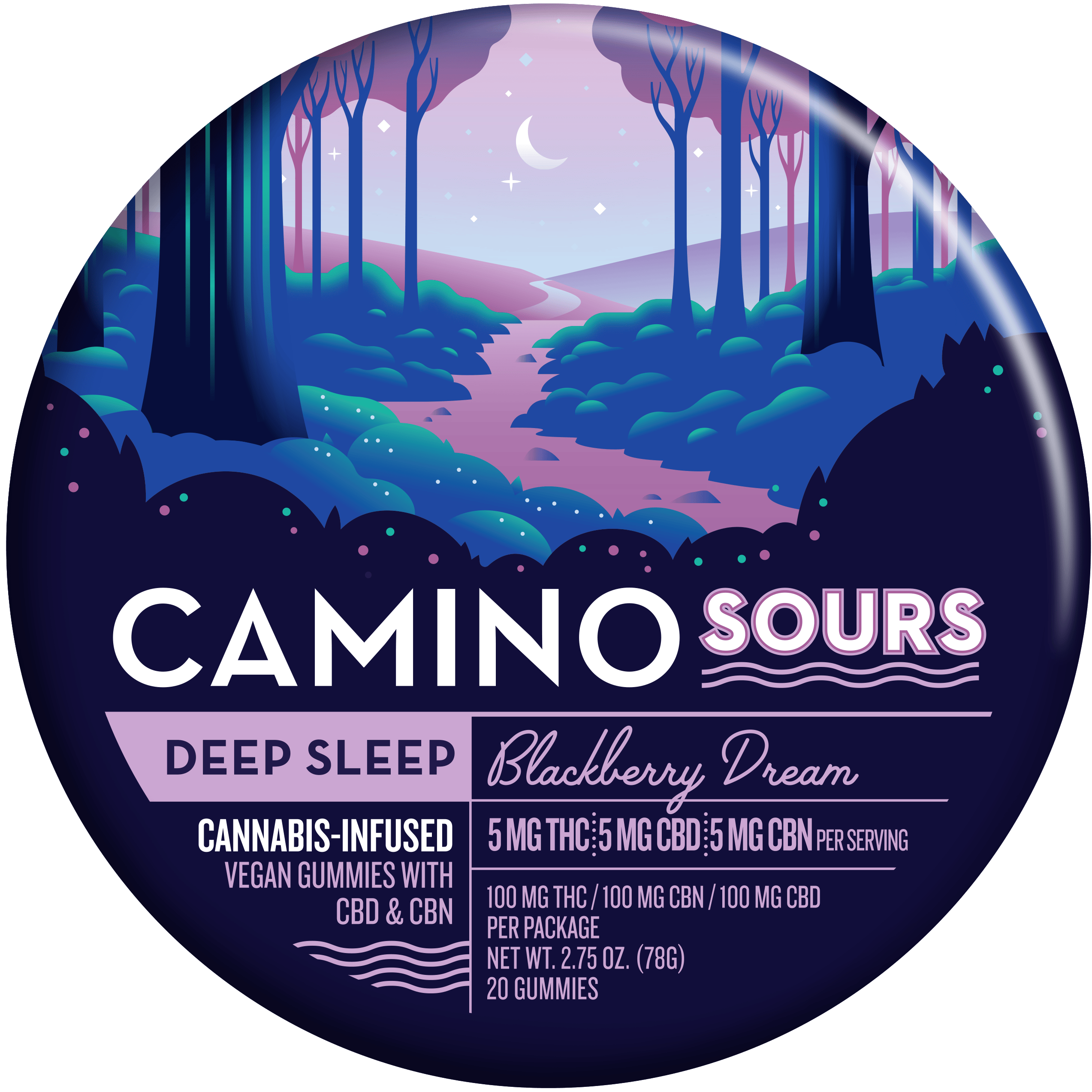 Camino Sours | Blackberry Dream | 100mg Gummies