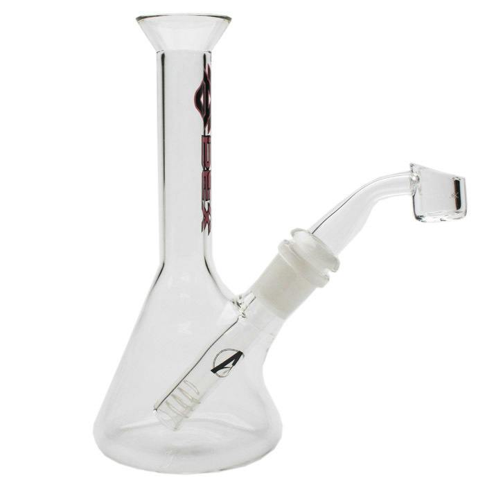 Apex | 7" Mini Beaker Glass Rig with Banger | Green