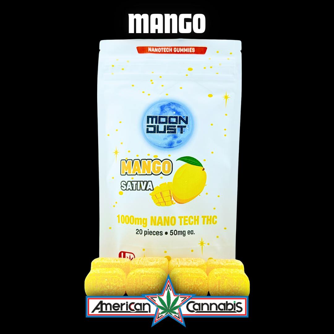 Moon Dust | Mango Nano Gummies | 1000mg | 20ct | 50mg/ea
