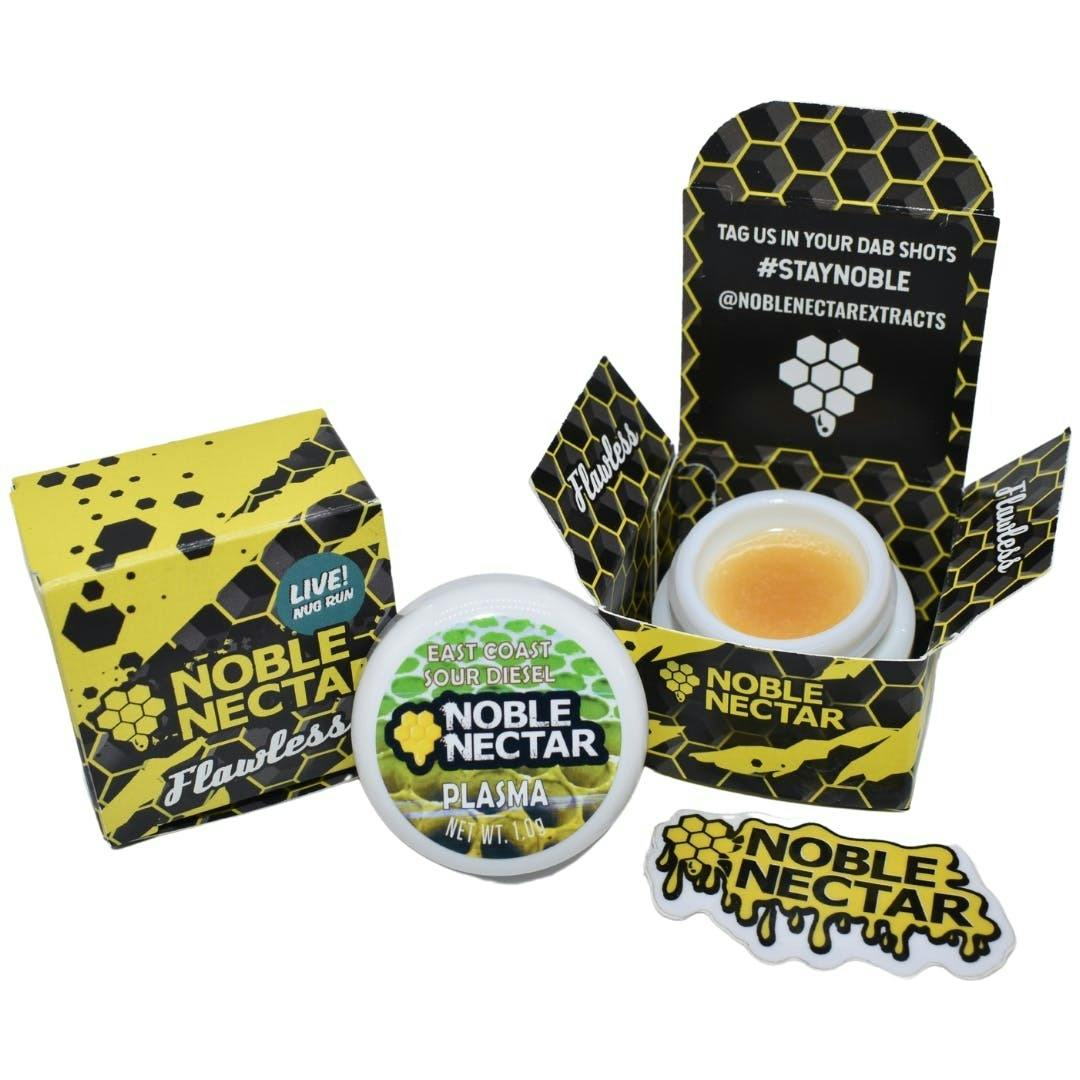 $18 | 1g Flawless Single Source Live Plasma | Noble Nectar | East Coast Sour Diesel