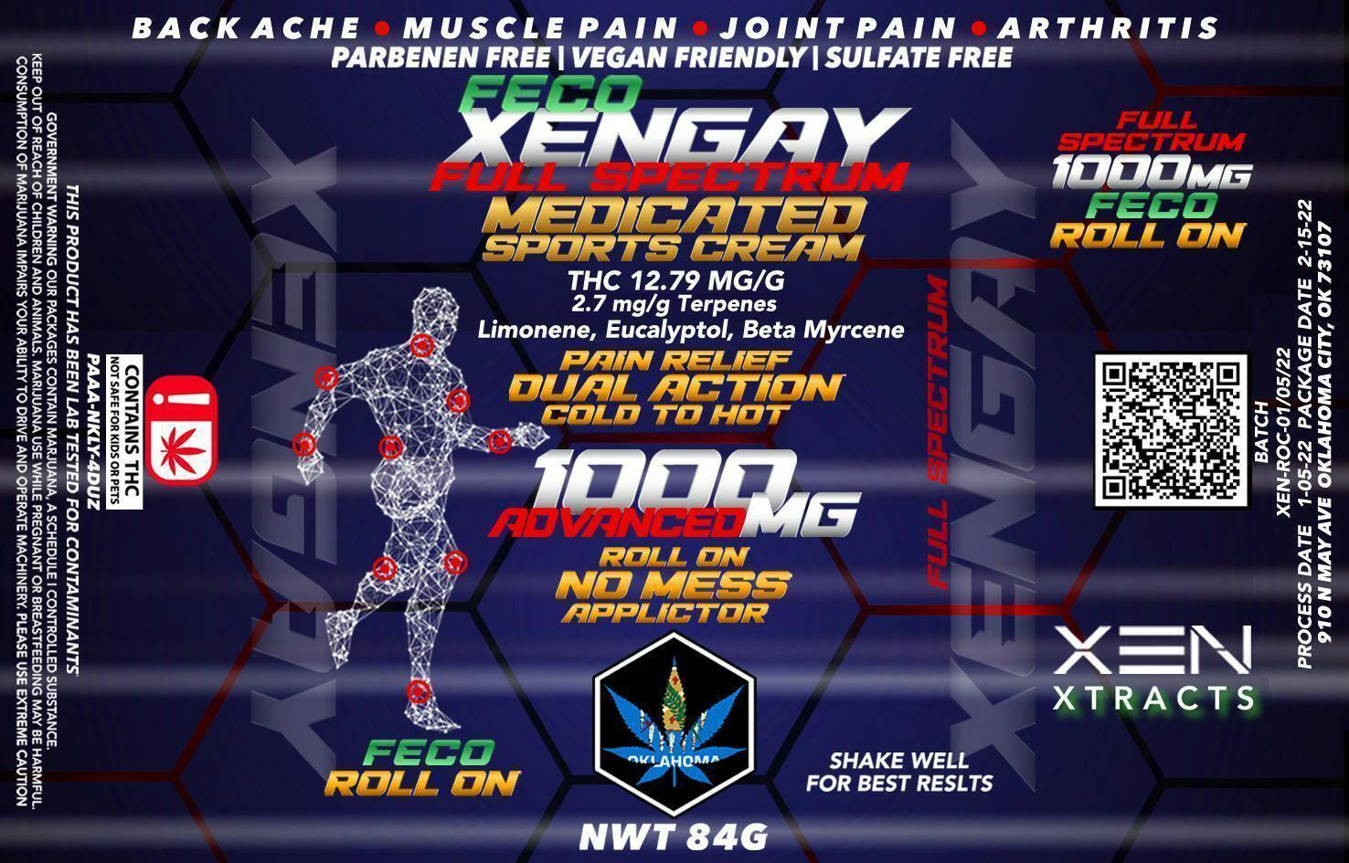 $35 | 1000mg XenGay Roll On | Xen Xtracts