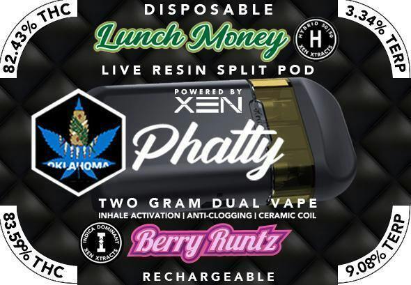 PRICE DROP $20 | 2g Phatty Split Pod | Xen Xracts | Mac 1 X Grape Melons