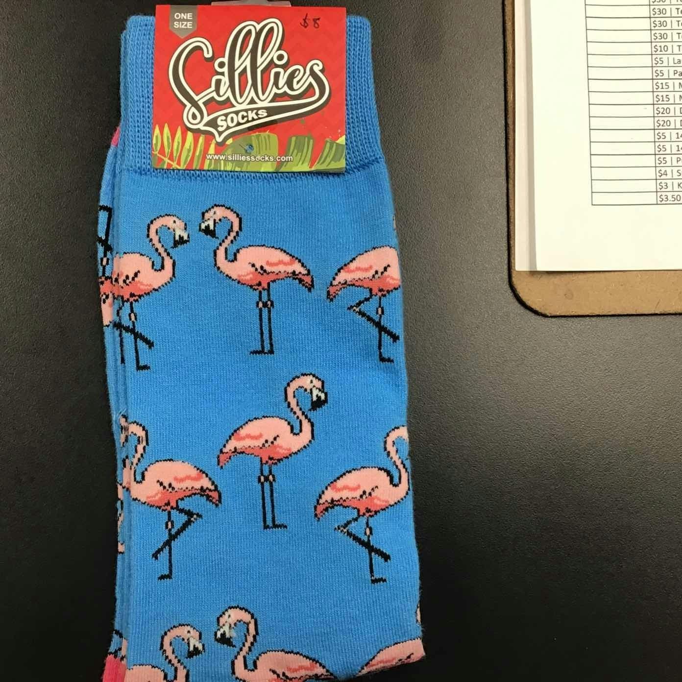 $8 | Flamingo Dance Socks | 00188