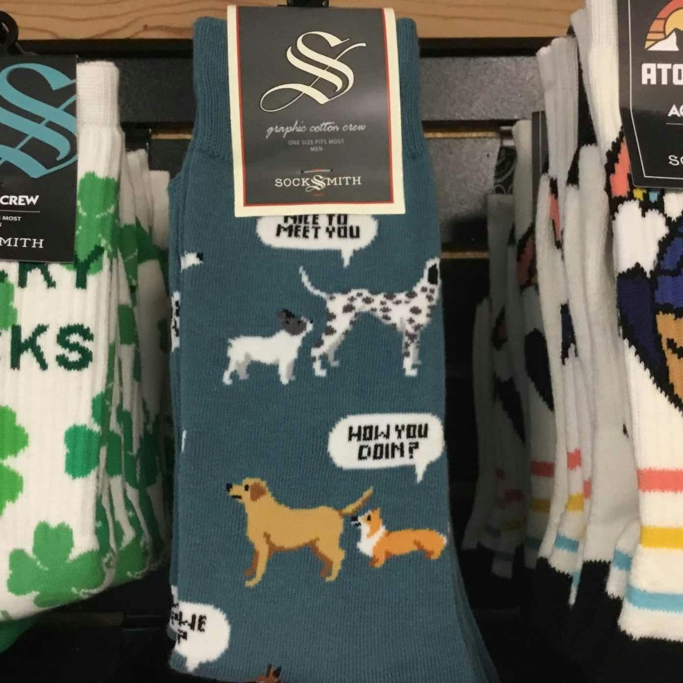 $8 | Dog Print Socks | 00187