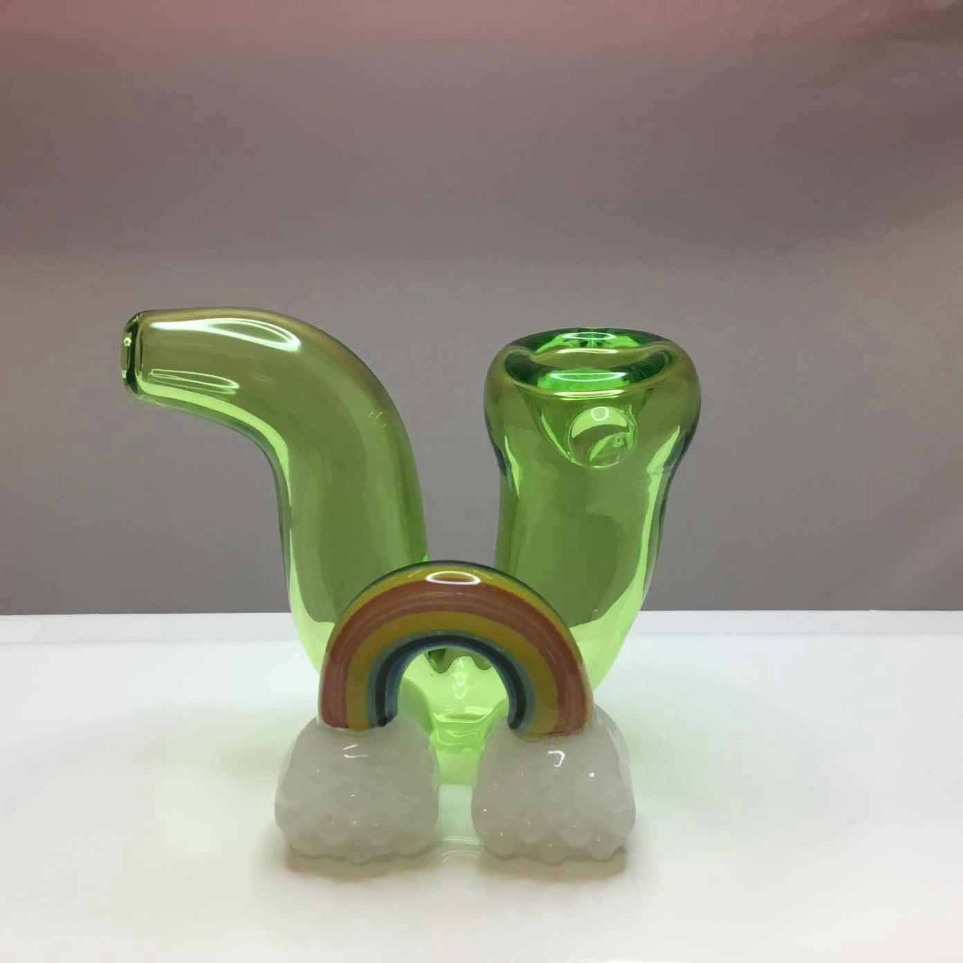 $45 | 4" Rainbow Sherlock Pipe | Luv Buds | 0324