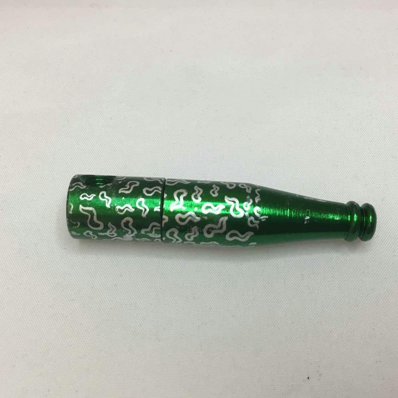 $10 | Small Metal Bat Pipe with Design | SPS Wholesale | Assorted Colors (0434)