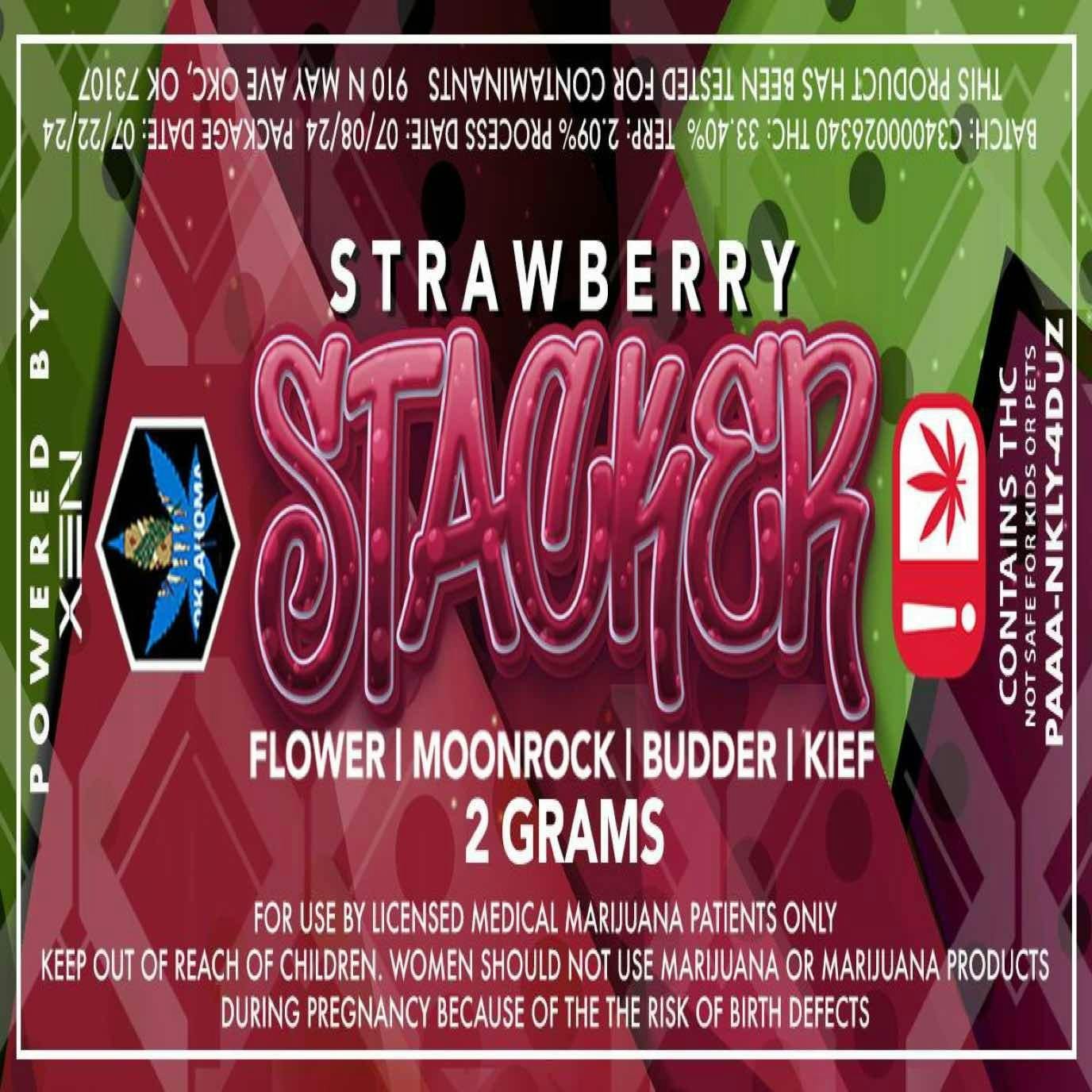 $22 | 2g MoonRock Infused Stacker | Xen Extracts | Strawberry