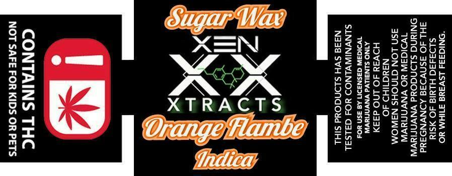 $15 | 1g Sugar Wax | Xen Xtracts | Orange Flambe