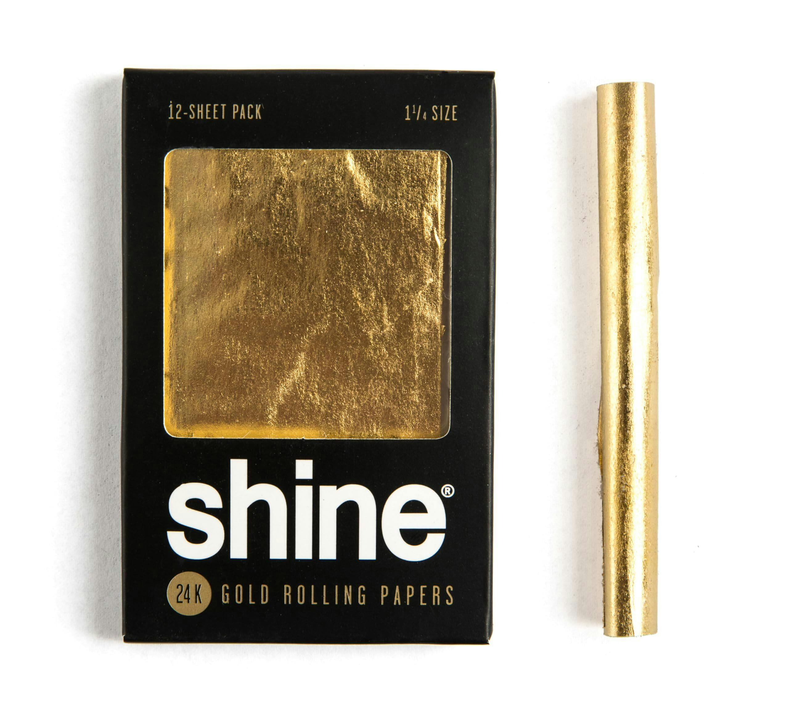 $16 | 24k Gold Rolling Papers | Shine