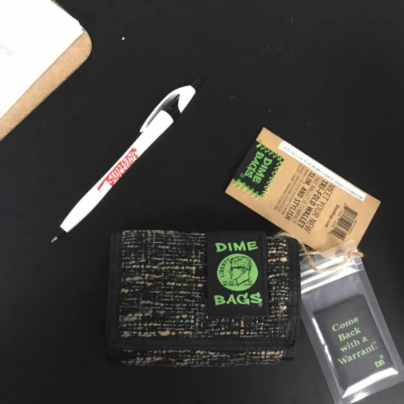$20.00 | Tri-fold Wallet | Dime Bags | Concrete