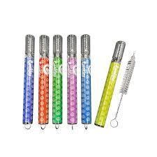 $5 | Large Cookies Chillum w/ Brush Multi-Color | AAA Glasspipes | 496