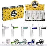 $6 | Color Screen Bowl w/ Color Handle Dry Bowl | AAA Glass Pipes | 0625