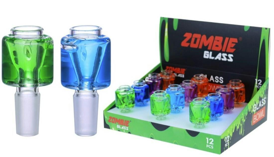 $12 | 14mm Zombie Glass Large Freezable Bowl | AAA Glass Pipes | 0636