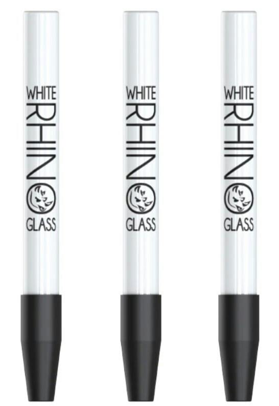 $8 | Ceramic Straw w/ Silicone Cap | White Rhino | 527