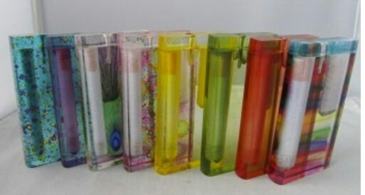 $10 | 4" Funky Acrylic Dugout w/ One-Hitter | AAA Wholesale