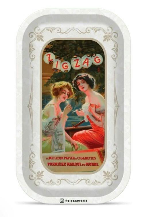 $12 | Small Rolling Tray | Zig Zag | Vintage Lanterns | 0659