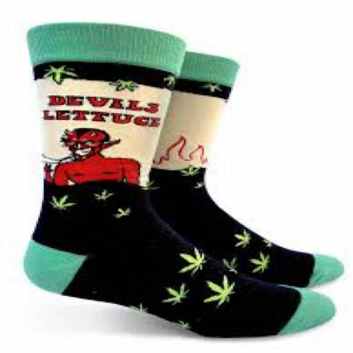 $12 | Devils Lettuce Mens Crew Sock | Groovy Things | 616