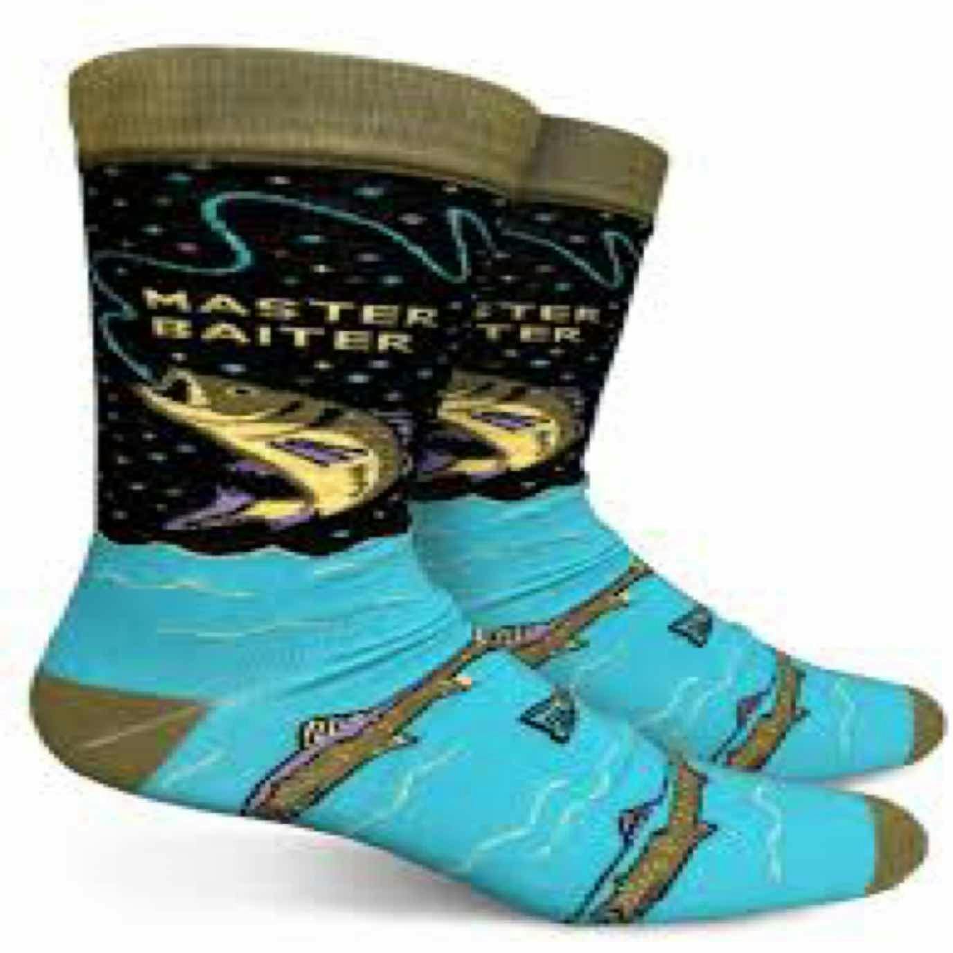 $12 | Master Baiter Crew Sock | Groovy Things | 622