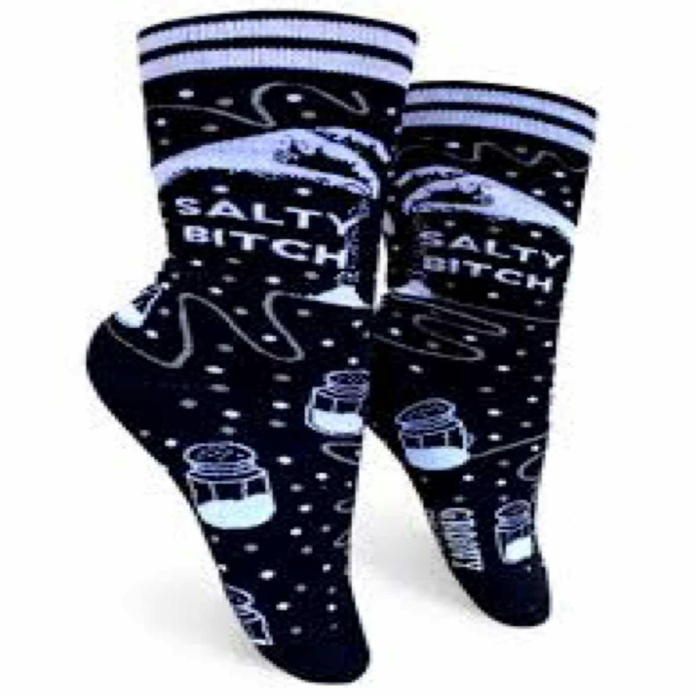 $12 | Salty Bitch Womens Crew Sock | Groovy Things | 0598