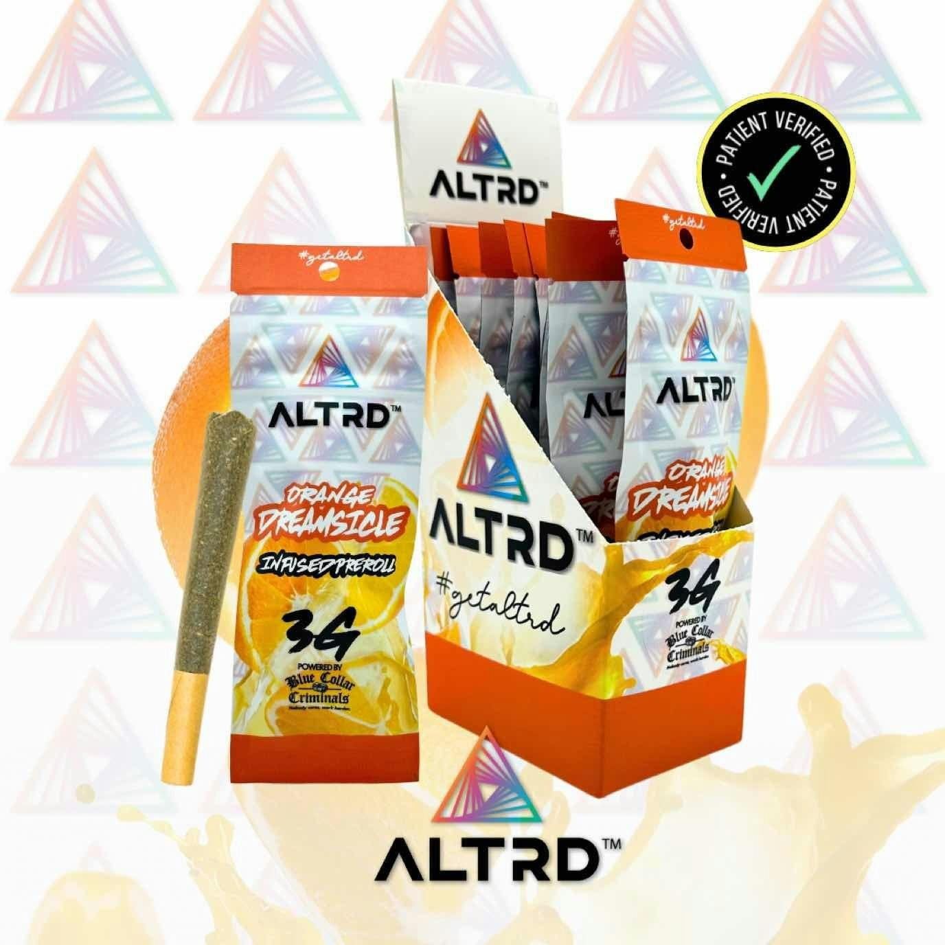 $18 | 3g Infused Pre-roll | ALTRD | Orange Dreamsicle